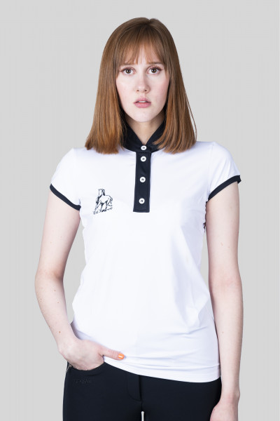 T-Shirt "COMPETITION", Damen, weiß/schwarz
