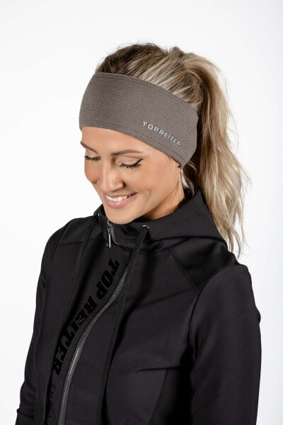 Headband 'MERINO', truffle brown