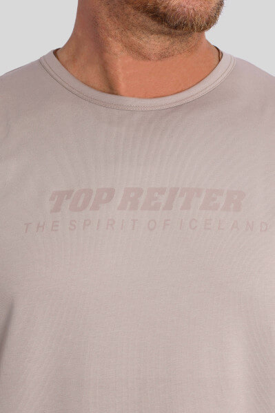 T-Shirt "TR", Crew-neck, beige