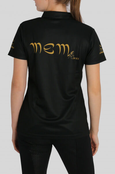 Poloshirt "MEM2022", Women, schwarz