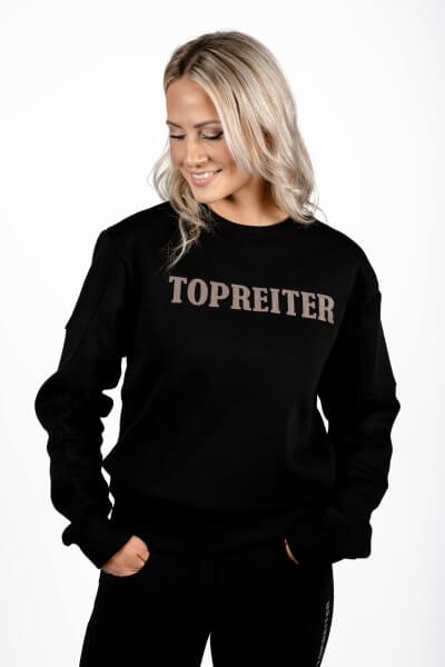 Sweatshirt "TOPREITER", Crewneck, schwarz