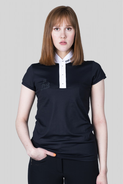 T-Shirt "COMPETITION", Damen, schwarz/weiß