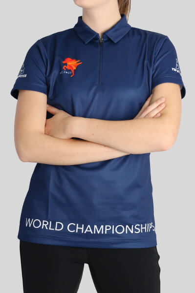 Poloshirt "WM2023", Damen, dunkelblau