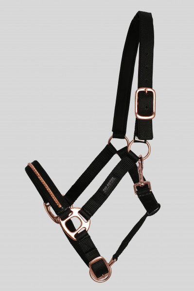 Halter-Set "SKRAUT" with rope, black