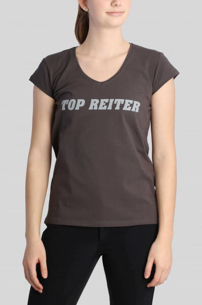 T-Shirt "TOP REITER", Damen, grau